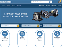 Tablet Screenshot of lampspros.com